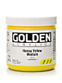 Golden Heavy Body Acrylic Paint, 16 Oz, Hansa Yellow Medium
