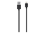 Belkin Lightning to USB ChargeSync Cable - 6.56 ft Lightning/USB Data Transfer Cable for iPad, iPod, iPod, Notebook - First End: 1 x 8-pin Lightning - Male - Second End: 1 x USB 2.0 Type A - Male - Black - 1 1 thumbnail image