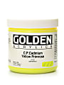 Golden Heavy Body Acrylic Paint, 16 Oz, Cadmium Yellow Primrose (CP)