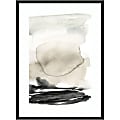 Amanti Art Ebony Horizon Triptych II by Jennifer Goldberger Wood Framed Wall Art Print, 34”H x 25”W, Black