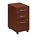 Bush Business Furniture Components Elite 20-1/6"D Vertical 3-Drawer Mobile File Cabinet, Hansen Cherry, Premium Installation