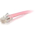 C2G-50ft Cat5e Non-Booted Unshielded (UTP) Network Patch Cable - Pink - Category 5e for Network Device - RJ-45 Male - RJ-45 Male - 50ft - Pink 1 thumbnail image