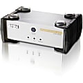 Aten Computer Sharing KVM Switch-TAA Compliant - 1 x 2 - 1 x HD-15 Keyboard/Mouse/Video 1 thumbnail image