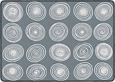 Flagship Carpets Circles Rug, Rectangle, 6' x 8' 4", Gray/White 1 thumbnail image