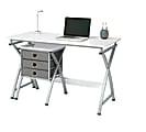 Brenton Studio® X-Cross Desk And File Set, White 1 thumbnail image