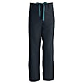 Medline ComfortEase™ Unisex Regular Non-Reversible Drawstring Cargo Scrub Pants, XL, Black 1 thumbnail image