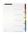 Office Depot® Brand Table Of Contents Customizable Index With Preprinted Tabs, Multicolor, Numbered 1-5, Pack Of 6 Sets 1 thumbnail image