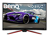 BenQ MOBIUZ EX3210R 31.5" WQHD Curved Screen LED Gaming LCD Monitor - 16:9 - Metallic Gray - 32" Class - Vertical Alignment (VA) - 2560 x 1440 - 16.7 Million Colors - FreeSync Premium Pro 1 thumbnail image