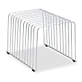 Fellowes Wire File Sorter, 11 Compartment(s), 11 Divider(s), 8"H x 9"W x 11.4"D, Desktop, Silver, Steel, 1Each 1 thumbnail image