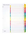 Office Depot® Brand Table Of Contents Customizable Index With Preprinted Tabs, Multicolor, Numbered 1-31 1 thumbnail image