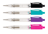 Office Depot® Brand Fashion Ballpoint Pen, Bullet Point, 1.0 mm, Assorted Barrel Colors, Black Ink 1 thumbnail image