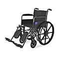 Medline K1 Basic Wheelchair, Elevating, Permanent Arm, 18" Seat, Gray 1 thumbnail image