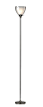 Adesso® Presley Torchiere, 72"H, Clear Shade/Polished Nickel Base