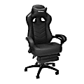 RESPAWN 110 Pro Ergonomic Gaming Chair with Footrest, Headrest Pillow, Reclining Backrest, Black RSP110V2BLK 1 thumbnail image