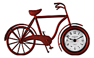 FirsTime & Co.® Bicycle Tabletop Clock, Red
