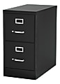 WorkPro® 25”D Vertical File Cabinet, 2-Drawer, Black