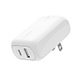 Belkin BoostCharge Dual Wall Charger, For Iphone/Samsung/Google, 42W, White, WCB009dqWH 1 thumbnail image