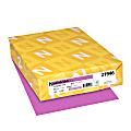 Astrobrights® Color Multi-Use Printer & Copy Paper, 1 Ream, Outrageous Orchid, Letter (8.5" x 11"), 500 Sheets Per Ream, 24 Lb, 94 Brightness 1 thumbnail image