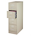 WorkPro® 25”D Vertical File Cabinet, 4-Drawer, Putty