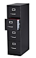 WorkPro® 25"D Vertical 4-Drawer File Cabinet, Metal, Black