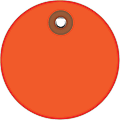 Office Depot® Brand Plastic Circle Tags, 3", Orange, Pack Of 100 1 thumbnail image