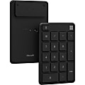 Microsoft Keypad - Wireless Connectivity - Bluetooth - 32.81 ft - 2.40 GHz Calculator Hot Key(s) - PC - CR2032 Battery Size Supported - Matte Black 1 thumbnail image