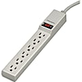 Fellowes® 6-Outlet Power Strip, 4' Cord, Beige 1 thumbnail image