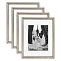 Kate and Laurel Adlynn Wall Frame, 11x14/8x10, Silver, 4 Pack 1 thumbnail image
