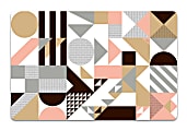 Realspace™ Modern Desk Pad, 14-3/4" x 22-5/8", 30% Recycled, Multicolor Geometric