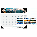 House of Doolittle EarthScapes Mountains Desk Pad - Julian Dates - Monthly - 1 Year - January 2022 till December 2022 - 1 Month Single Page Layout - 22" x 17" Sheet Size - 2.25" x 2.50" Block - Desk Pad - White 1 thumbnail image