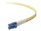 Belkin LCLC083-02M-TAA Fiber Optic Duplex Patch Cable - 6.56 ft Fiber Optic Network Cable - First End: 2 x LC Network - Male - Second End: 2 x LC Network - Male - Patch Cable - Yellow 1 thumbnail image