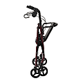 Medline Basic Steel Rollator, 6" Wheels, Red 1 thumbnail image