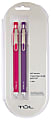 TUL® Mechanical Pencils, 0.7 mm, Pink & Purple Barrels, Pack Of 2 Pencils