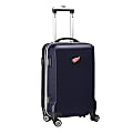 Denco 2-In-1 Hard Case Rolling Carry-On Luggage, 21"H x 13"W x 9"D, Detroit Redwings, Navy