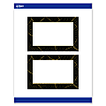 Avery® Printable Postcards With Sure Feed® Technology, 4" x 6", Matte White With Black Border with Gold Pattern, Pack Of 20 1 thumbnail image