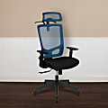 Flash Furniture Ergonomic Mesh High-Back Office Chair, Blue 1 thumbnail image