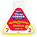 Trend® Three-Corner Flash Cards, Multiplication And Division, Box Of 48 Cards