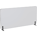 Lorell Acoustic Desktop Privacy Panel, 59"W x 23.6"H, Polyester Fiber, Light Gray 1 thumbnail image