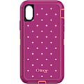OtterBox Defender Carrying Case (Holster) iPhone X - Coral Dot - Drop Proof, Dust Resistant Port, Dirt Resistant Port, Drop Resistant Interior, Wear Resistant Interior, Bump Resistant Interior, Tear Resistant Interior, Lint Resistant Port