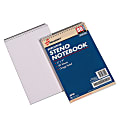 SKILCRAFT Steno Notebooks, 6" x 9", Gregg Ruled, 80 Pages (40 Sheets), White/Blue, Pack Of 12 (AbilityOne 7530-00-223-7939)