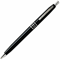SKILCRAFT® AbilityOne Retractable Ballpoint Pens, Medium Point, Black Barrel, Black Ink, Box Of 12 Pens