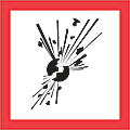Tape Logic® Pre™Printed Shipping Labels, DL4145, 1" x 1", Exploding Bomb Pictogram, Multicolor, Roll Of 500 1 thumbnail image