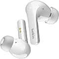 Belkin SOUNDFORM Flow Noise Cancelling Earbuds - Mono, Stereo - Wireless - Bluetooth - 32.8 ft - Earbud - Binaural - In-ear - Noise Canceling - White 1 thumbnail image