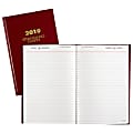 AT-A-GLANCE® Standard Diary® Daily Diary, 7 11/16" x 12 1/8", Red, January to December 2019