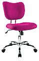 Brenton Studio® Mesh Low-Back Task Chair, Pink/Chrome