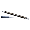 SKILCRAFT® Rubberized Ballpoint Pens, Medium Point, 1.0 mm, Black Barrel, Black Ink, Pack Of 12 (AbilityOne)