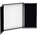 Lorell® Dry-Erase Whiteboard Presentation Cabinet, 47-5/16"H x 47-5/16"W x 4-13/16"D, Gray 1 thumbnail image