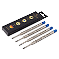 Scriveiner Ballpoint Ink Refills, Medium Point, 1.0mm, Blue Ink, 4 per pack 1 thumbnail image