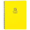 Rite in the Rain All-Weather Spiral Notebooks, Maxi, Side, 8-1/2" x 11-3/4", 84 Pages (42 Sheets), Yellow, Pack Of 6 Notebooks