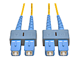 Eaton Tripp Lite Series Duplex Singlemode 9/125 Fiber Patch Cable (SC/SC), 1M (3 ft.) - Patch cable - SC single-mode (M) to SC single-mode (M) - 1 m - fiber optic - duplex - 9 / 125 micron - riser - yellow